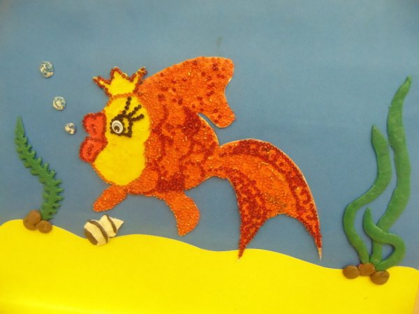 Поделка на тему Золотая рыбка