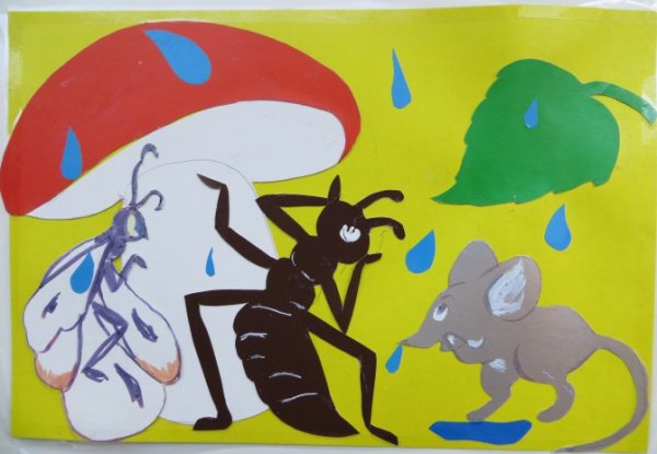 Сюжетная аппликация по сказке