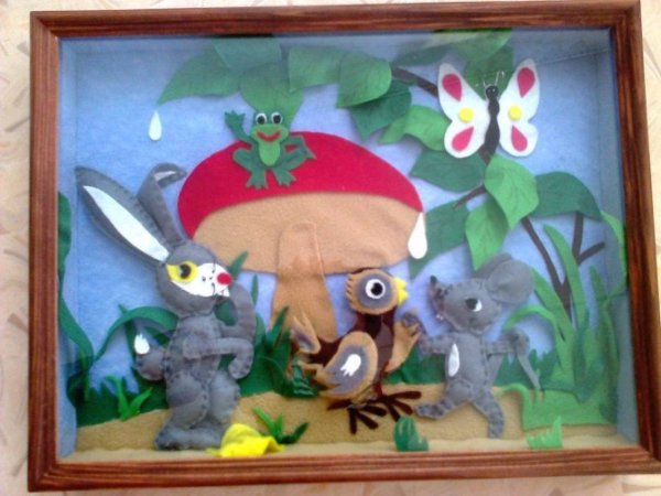 Настольный театр Сутеев под грибом