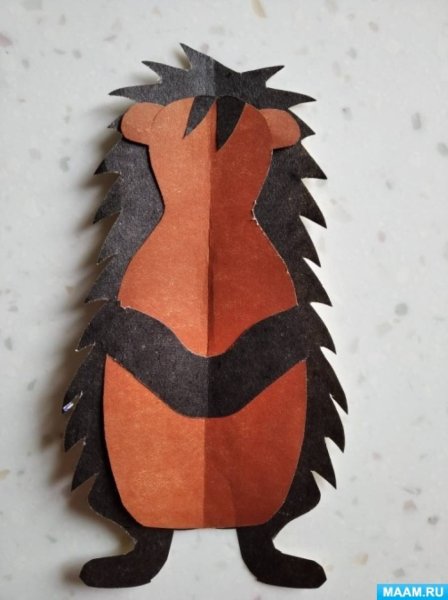 Поделка еж из бумаги