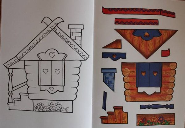 Аппликация домик