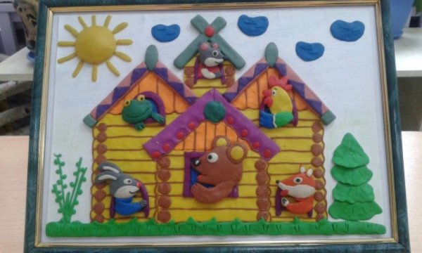 Пластилинография Теремок