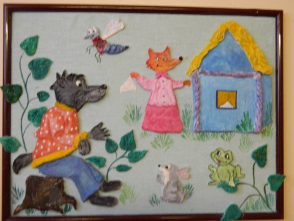 Аппликация на тему Теремок