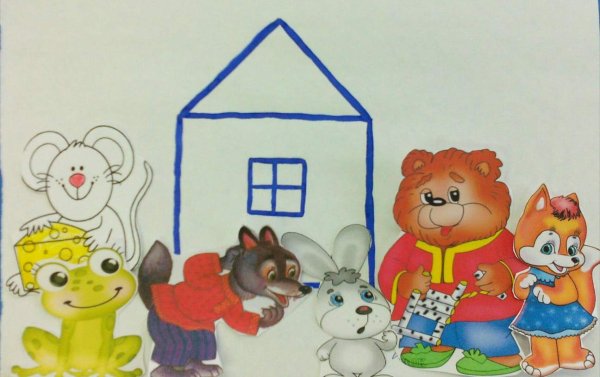 Аппликация по сказке Теремок в младшей группе