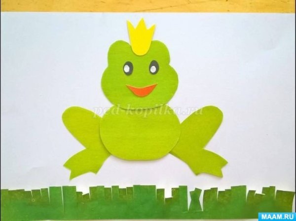 Аппликация Царевна лягушка в подготовительной группе