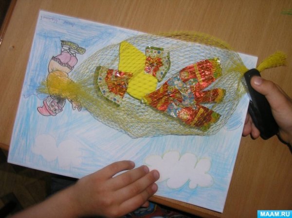 Аппликация на тему сказки