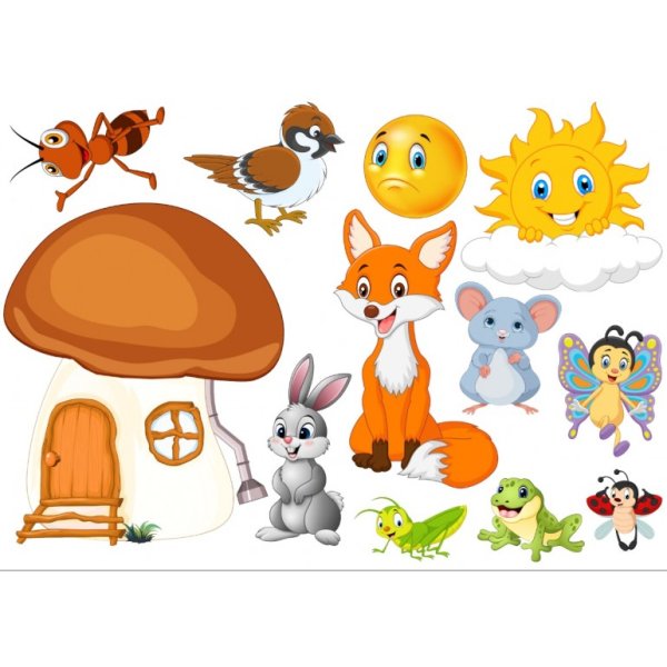 Театр для фланелеграфа Сутеев под грибом