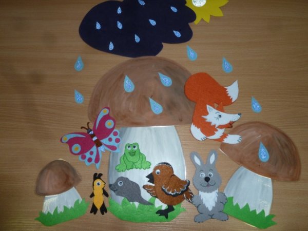 Настольный театр Сутеев под грибом