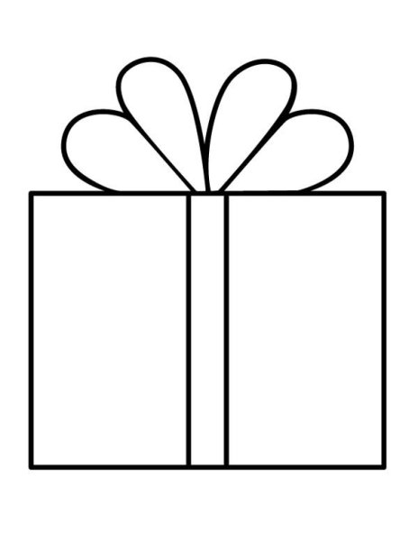 Подарок трафарет