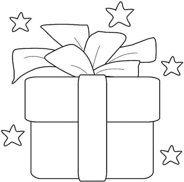 Подарок трафарет