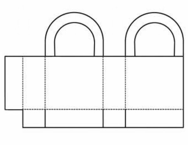Развертка подарочной коробки