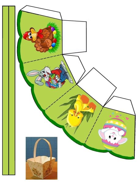 Коробочка для склеивания для детей