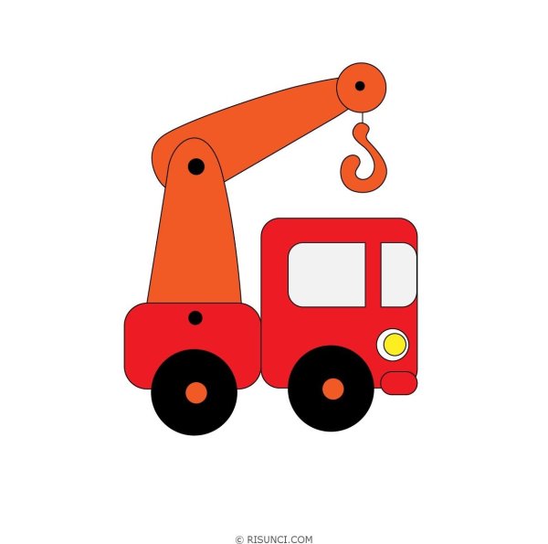 Кран рисунок для детей