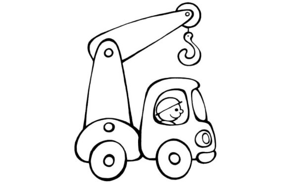 Подъемный кран раскраска