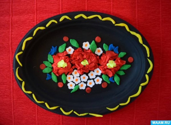 Лепка Жостовский поднос