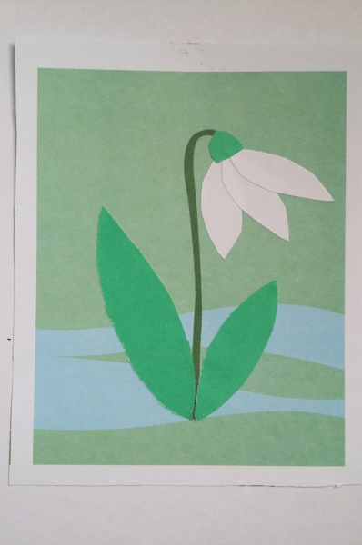 Аппликации Подснежник