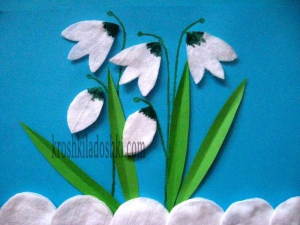 Аппликация Весна