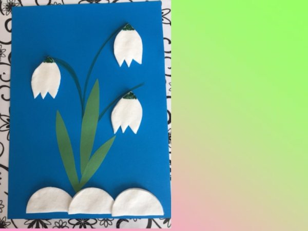 Аппликация на тему Весна