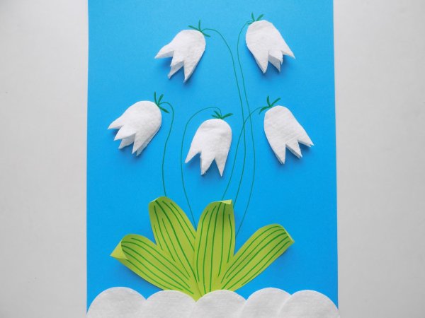 Аппликация на тему Весна