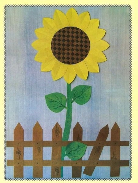 Поделка подсолнух