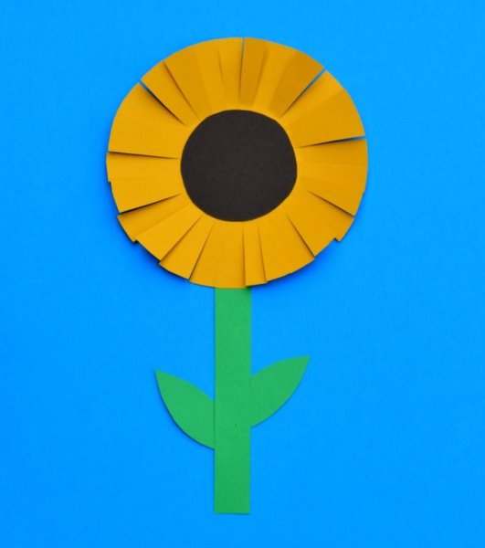 Поделка подсолнух для детей