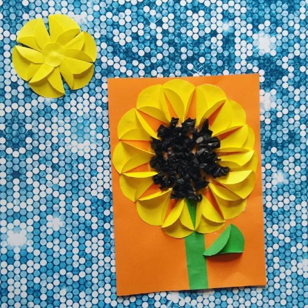 Поделка подсолнух