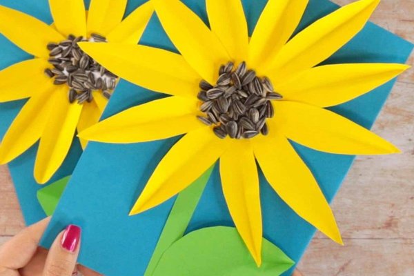 Поделка подсолнух