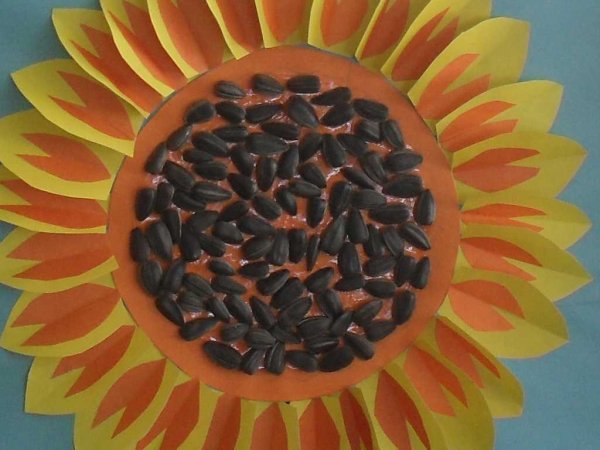 Поделка подсолнух