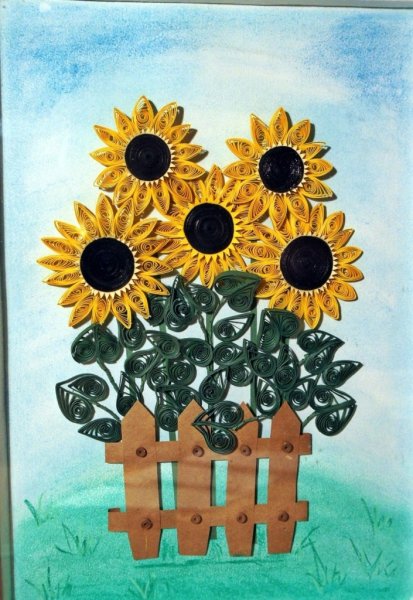 Поделка подсолнух