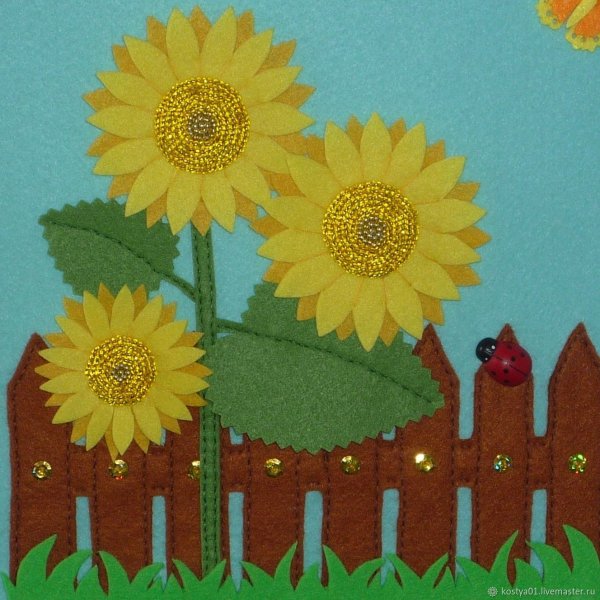 Панно Подсолнухи