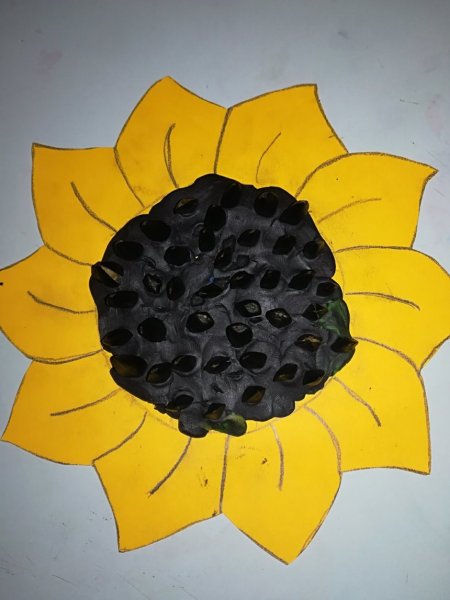 Поделка подсолнух