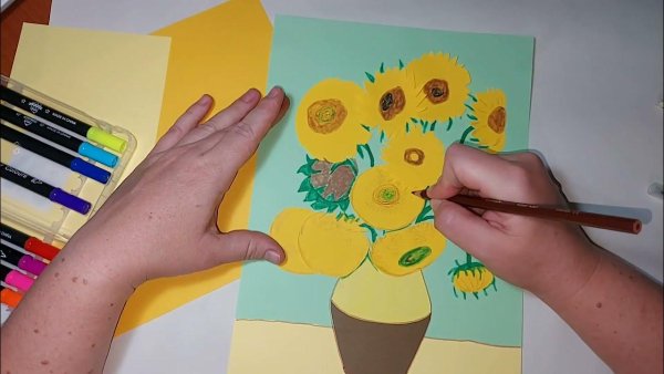 Аппликация Подсолнухи Ван Гога