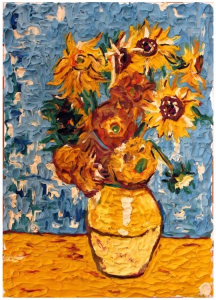 Пластилиновая живопись Ван Гог