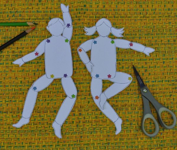 Подвижные игрушки из бумаги