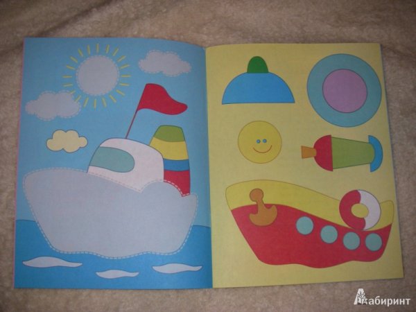 Лодка аппликация для детей