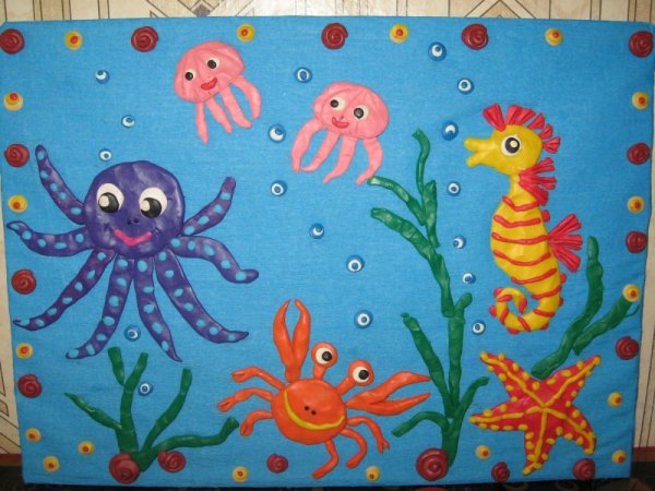 Лепка морские обитатели в подготовительной