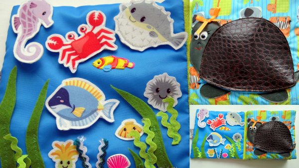 Морские обитатели из фетра