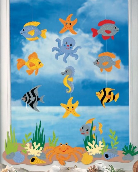 Подводный мир аппликация для детей