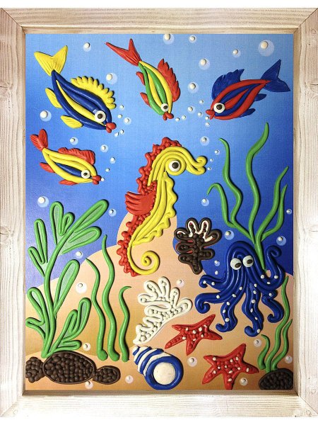 Пластилинография подводное царство