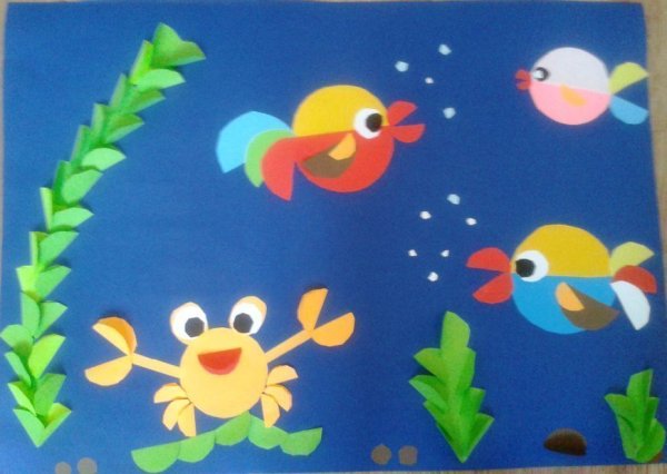 Рыбки. Аппликация