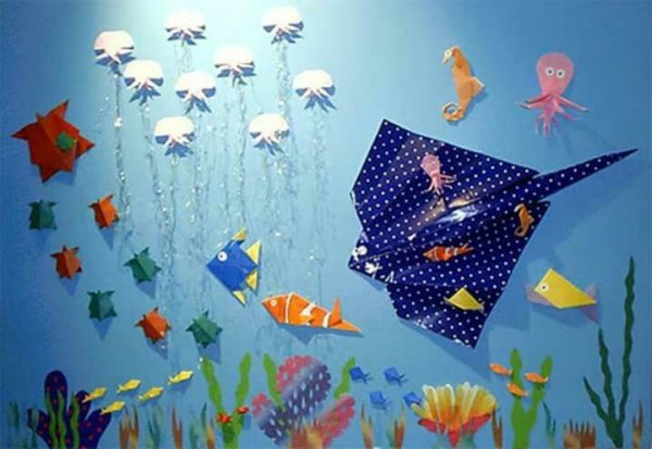 Подводный мир аппликация для детей