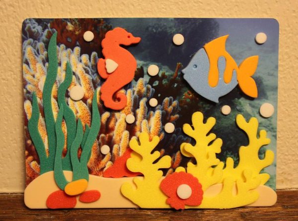 Аппликация подводный мир