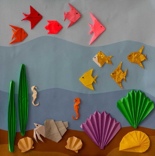 Аппликация подводный мир