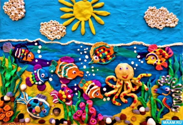 Лепка Морское дно