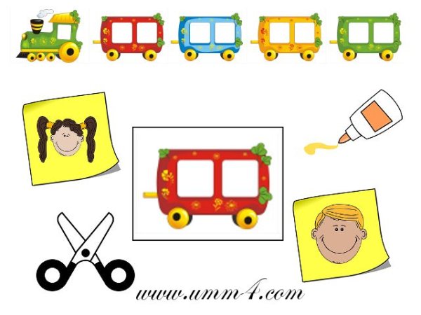 Аппликация паровозик