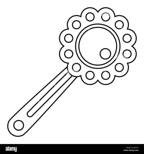 Погремушка раскраска для детей