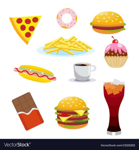 Вредные продукты мультяшные