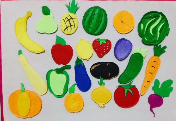 Овощи из фетра