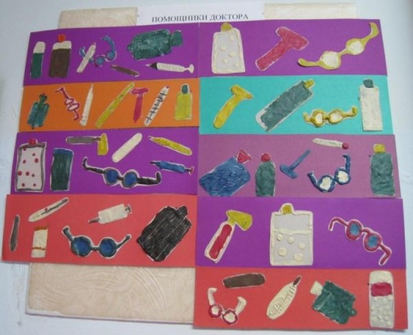 Аппликация инструменты в старшей группе