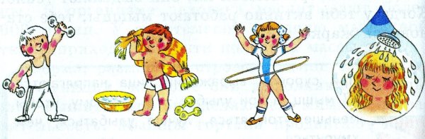 Рисунок на тему закаливание